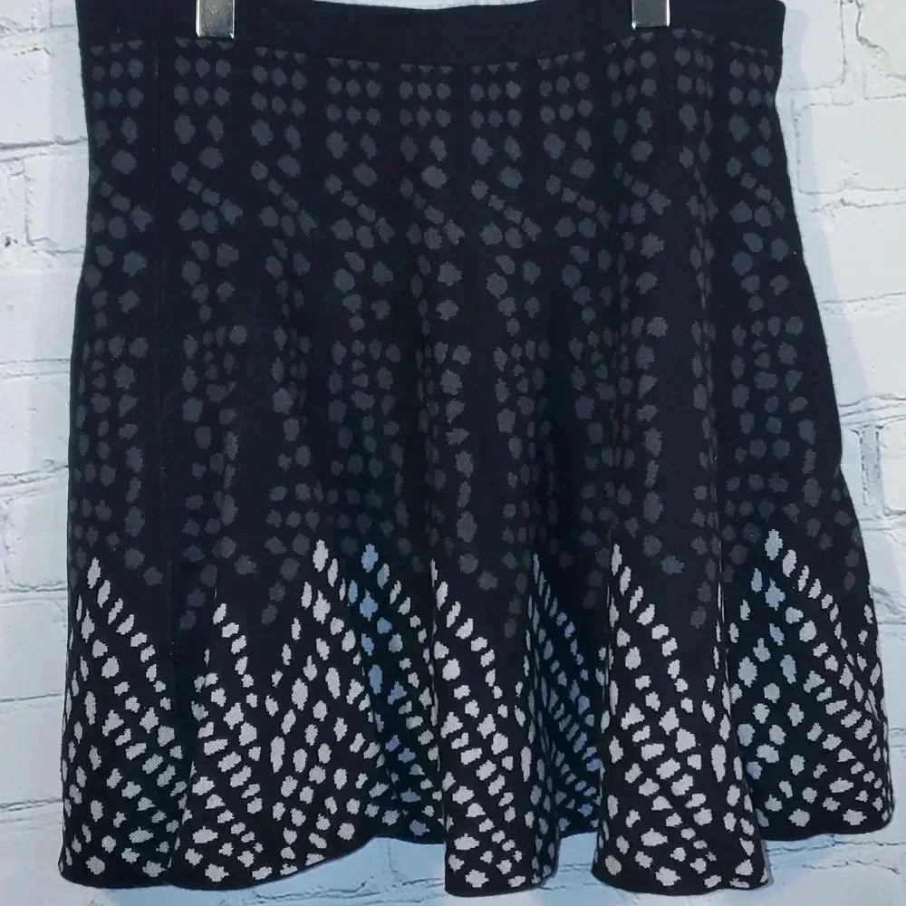 Grace Elements Skirt Sz XL Flared Black Grey Combo - Picture 4 of 6